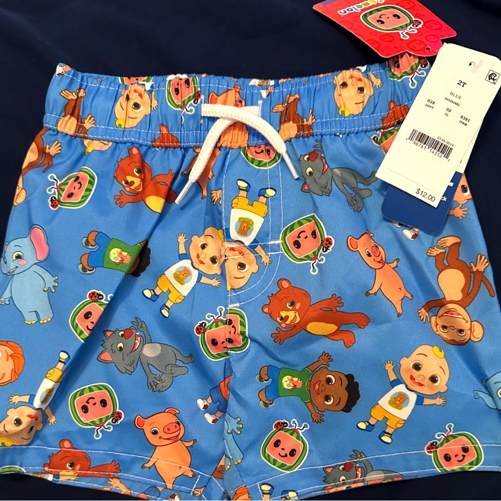 Cocomelon Toddler Swim Trunks 2T